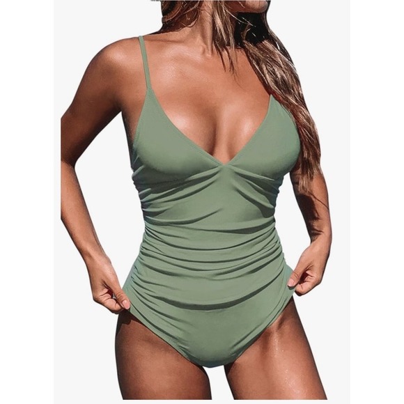 Cupshe Other - NWT Cupshe Sage Green One Piece Swim Medium